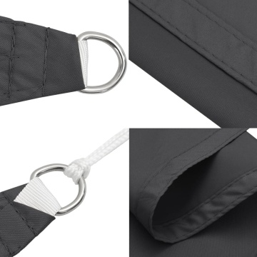 Pânză parasolar antracit 3x6 m țesătură oxford dreptunghiular - Img 6