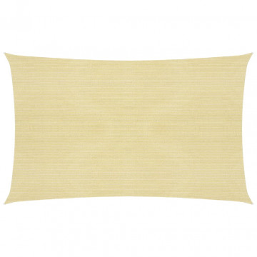 Pânză parasolar, bej, 2,5x5 m, HDPE, 160 g/m² - Img 1