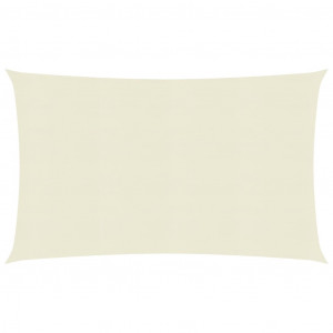 Pânză parasolar, crem, 2,5 x 4 m, HDPE, 160 g/m² - Img 1