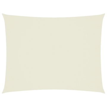 Pânză parasolar, crem, 3,5x5 m, țesătură oxford, dreptunghiular - Img 2