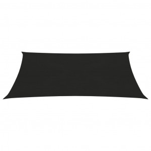 Pânză parasolar, negru, 2,5x4 m, HDPE, 160 g/m² - Img 3