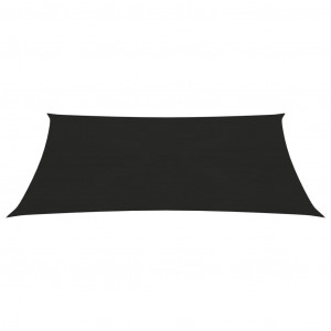 Pânză parasolar, negru, 2,5x4 m, HDPE, 160 g/m² - Img 3