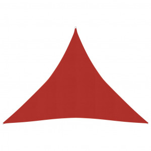 Pânză parasolar, roșu, 4x4x4 m, HDPE, 160 g/m² - Img 1