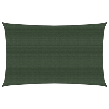 Pânză parasolar, verde închis, 3x6 m, 160 g/m², HDPE - Img 1