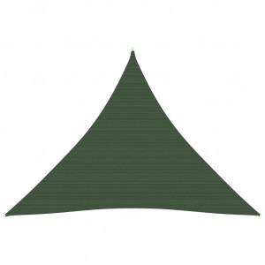 Pânză parasolar, verde închis, 4x4x4 m, HDPE, 160 g/m²