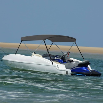 Parasolar barcă Bimini cu 2 arcuri, antracit, 180x150x110 cm - Img 1