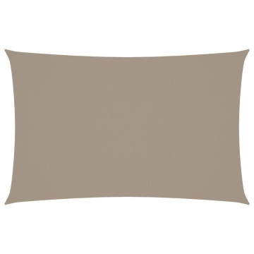 Parasolar, gri taupe, 4x7 m, țesătură oxford, dreptunghiular - Img 2