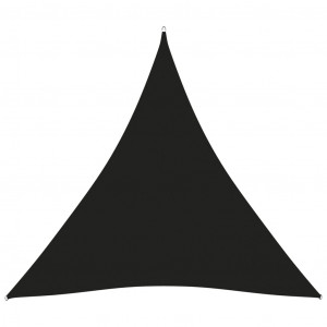 Parasolar, negru, 4,5x4,5x4,5 m, țesătură oxford, triunghiular - Img 1