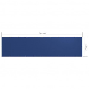 Paravan de balcon, albastru, 120 x 500 cm, țesătură oxford - Img 5
