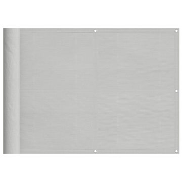 Paravan de balcon gri deschis 75x300 cm 100% poliester oxford - Img 2
