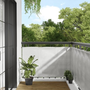 Paravan de balcon gri deschis 90x600 cm 100% poliester oxford - Img 1