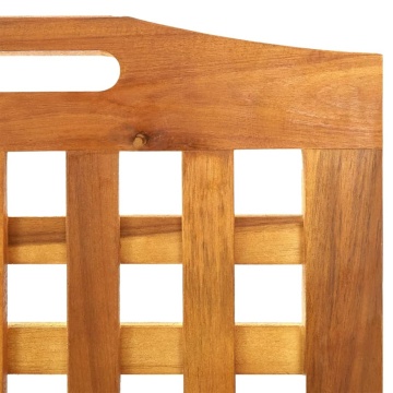 Paravan de cameră 3 panouri 121,5x2x115 cm lemn masiv de acacia - Img 6