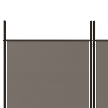 Paravan de cameră cu 3 panouri, antracit, 150x200 cm, textil - Img 6