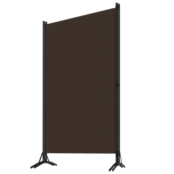 Paravan de cameră cu 3 panouri, maro, 260 x 180 cm, textil - Img 3