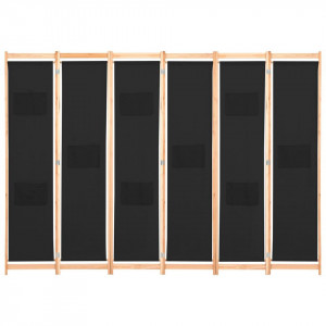 Paravan de cameră cu 6 panouri, 240x170 x4 cm, material textil - Img 2
