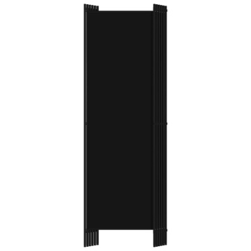 Paravan de cameră cu 6 panouri, negru, 300 x 180 cm - Img 4