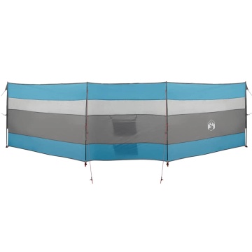 Paravan de camping, albastru, 508x130 cm, impermeabil - Img 4
