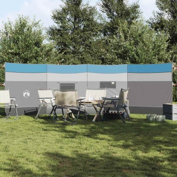 Paravan de camping, albastru, 510x153 cm, impermeabil - Img 1