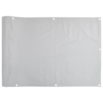 Paravan de grădină, gri, 400x120 cm, PVC - Img 2