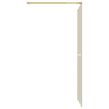 Paravan duș walk-in, auriu, 80x195 cm, sticlă ESG transparentă - Img 4