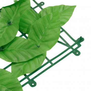 Paravan intimitate de balcon din frunze verde 600x75 cm - Img 6
