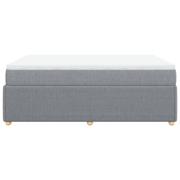 Pat continental, gri deschis, 140x200 cm, material textil - Img 8
