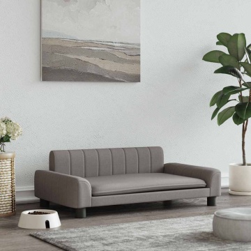 Pat de câini, taupe, 90x53x30 cm, material textil - Img 1