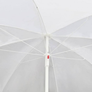 Pat de grădină cu umbrelă de soare, maro, poliratan - Img 6