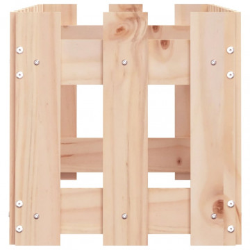 Pat înălțat grădină design gard 100x30x30 cm lemn de pin tratat - Img 5