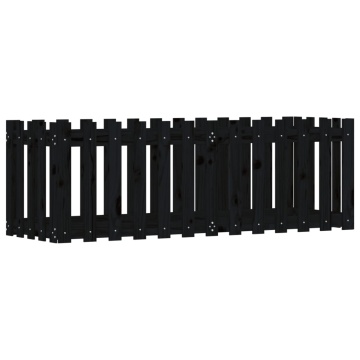 Pat înălțat grădină design gard 150x50x50 cm lemn de pin tratat - Img 4