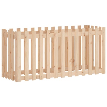 Pat înălțat grădină design gard 150x50x70 cm lemn impregnat pin - Img 2