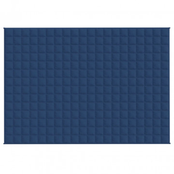 Pătură anti-stres, albastru, 137x200 cm, 6 kg, material textil - Img 3