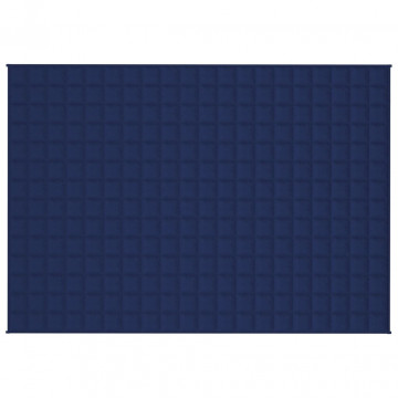 Pătură cu greutăți, albastru, 138x200 cm, 6 kg, material textil - Img 3