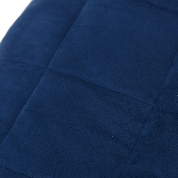 Pătură grea, albastru, 200x220 cm, 9 kg, material textil - Img 4