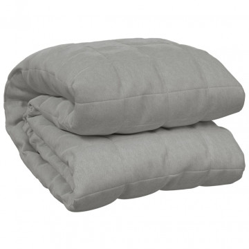 Pătură grea, gri, 152x203 cm, 7 kg, material textil - Img 2