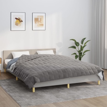 Pătură grea, gri, 200x220 cm, 9 kg, material textil - Img 1