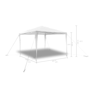Pavilion de grădină cu acoperiș piramidă, 3 x 3 m - Img 5
