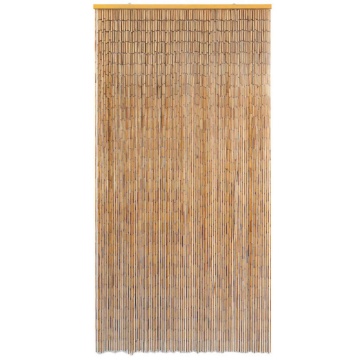 Perdea de ușă pentru insecte, bambus, 100x200 cm - Img 2