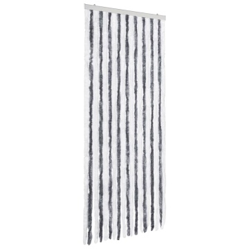 Perdea pentru insecte, gri și alb, 56x200 cm, Chenille - Img 2