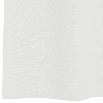 Perdele Voile cu Bucle 2 buc Alb 140x260 cm - Img 5