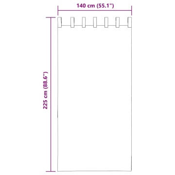 Perdele Voile cu Bucle 2 buc Nisip 140x225 cm - Img 7