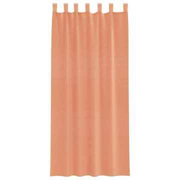 Perdele Voile cu Bucle 2 buc Terracota 140x225 cm - Img 4
