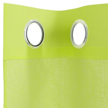 Perdele Voile cu Oeje 2 buc Verde măr 140x300 cm - Img 8