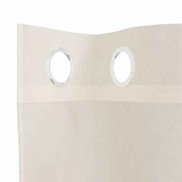 Perdele Voile cu Oelii 2 buc Crem 140x175 cm - Img 8