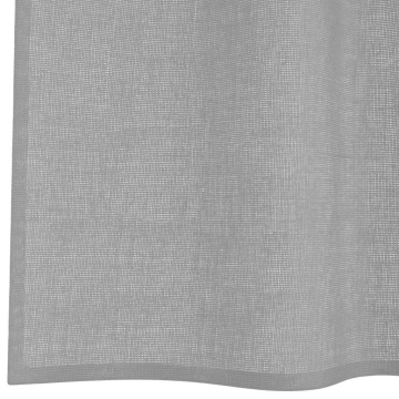 Perdele Voile cu Oelii 2 buc Gri deschis 140x225 cm - Img 5