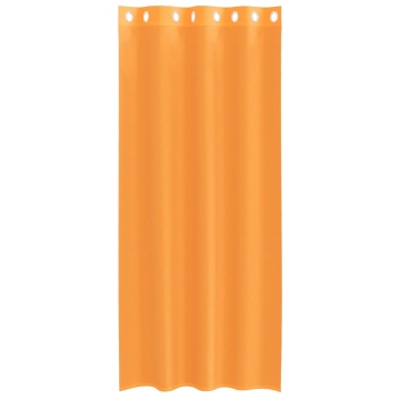 Perdele Voile cu Oelii 2 buc Portocaliu 140x245 cm - Img 4