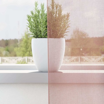 Perdele Voile cu Oelii 2 buc Roz 140x175 cm - Img 3