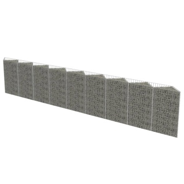 Perete gabion, 630 x 30 x 100 cm, oțel galvanizat - Img 2