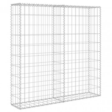 Perete gabion cu capace, 80 x 20 x 100 cm, oțel galvanizat - Img 3