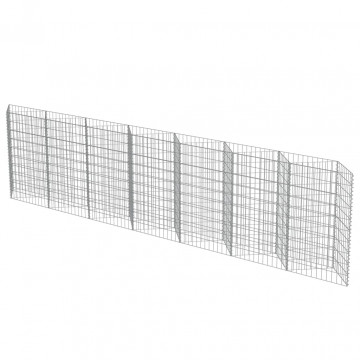 Perete gabion, oțel galvanizat, 450 x 30 x 100 cm - Img 3